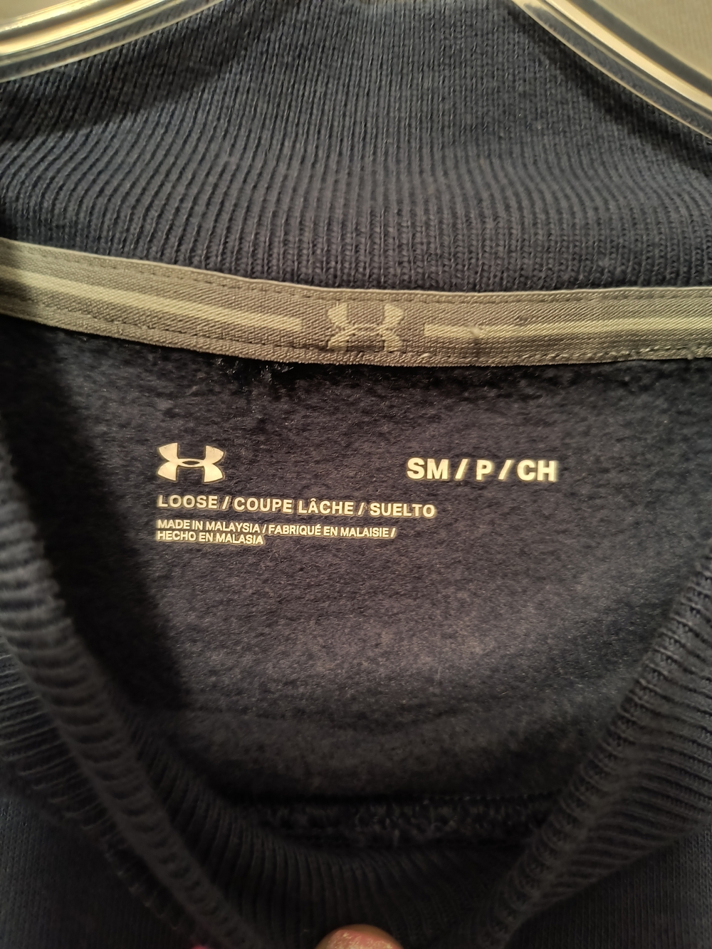 Under Armour Women's Crewneck Sweatshirt - Navy Blue - Picture 5 of 6